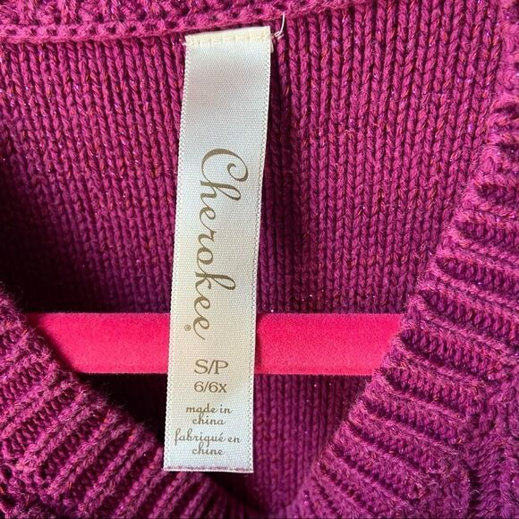 🍭6/$30 Cherokee Cable Knit Tunic Sweater - 6 / 6X - Picture 3 of 6